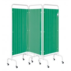 Three Panel Mobile Folding Curtained Screen CODE:-MMCUR001
